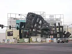 During construction in January 2009