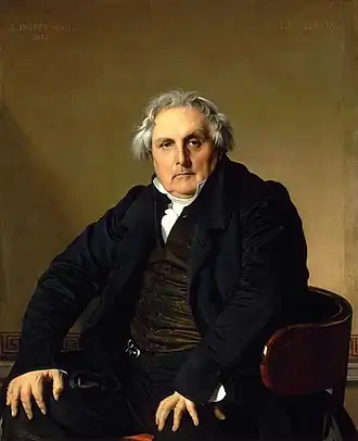 Portrait of Monsieur Bertin, by Dominique Ingres (1833 Salon)