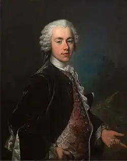 Louis Tocqué, c. 1745, Portrait of Frederik Berregaard, oil on canvas, 92&nbsp;cm ×&nbsp;73&nbsp;cm (36&nbsp;in ×&nbsp;28.5&nbsp;in), Statens Museum for Kunst