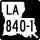 Louisiana Highway 840-1 marker