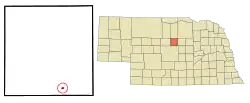 Location of Taylor, Nebraska
