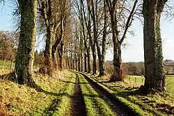 Section of the more southerly of the two east–west connections