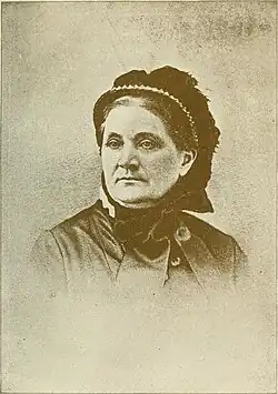 Portrait of Larcom published in 1893