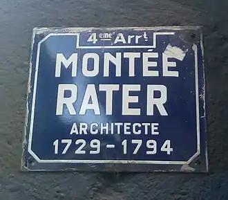 Street sign in the 4th arrondissement