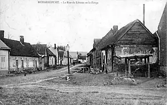 A 1905 view of Méharicourt