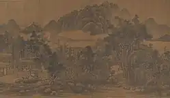 Landscape; by Dong Yuan; turn of the 18/19th century; handscroll, ink on silk; 39.1 × 717.6&nbsp;cm; Metropolitan Museum of Art