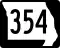 Route 354 marker