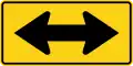 W1-7 Two-direction large arrow
