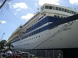 Zenith in Celebrity livery at Bermuda (2007)