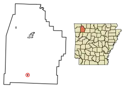 Location in Madison County, Arkansas
