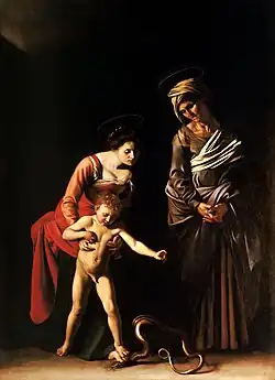 Madonna and the Serpent by Caravaggio, c. 1605–1606
