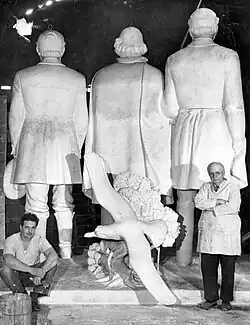 Spero Anargyros (left) and Mahonri Young (right), at Weir Farm National Historical Park