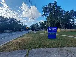 Welcome sign at Main Street