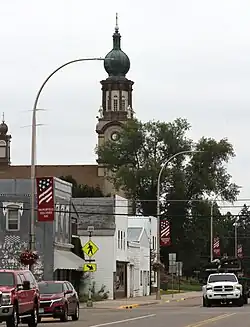 Main Street looking towards Christ the King Catholic Church