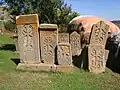 Cemetery with several khachkars
