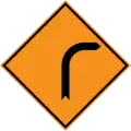 Curve to the right
