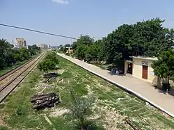 Malir Colony railway station, view of Karachi Circular Railway platform
