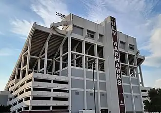 Exterior of Malone Stadium