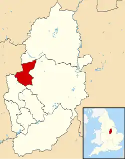 Shown within Nottinghamshire