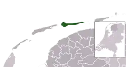 Location of Ameland