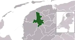 Location of Leeuwarden