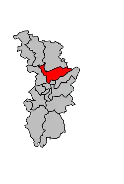 Location of the canton in the arrondissement of Nancy