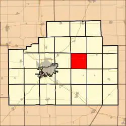 Location in McLean County