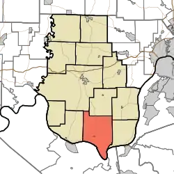 Location in Harrison County