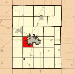 Location in Champaign County
