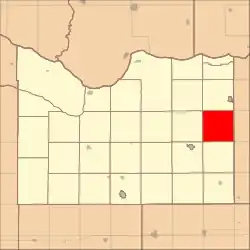 Location in Knox County