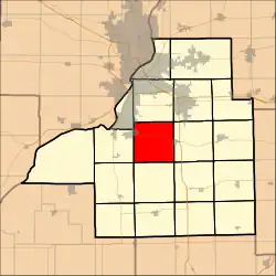 Location in Tazewell County