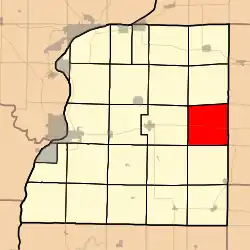 Location in Hancock County