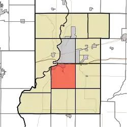 Location in Vigo County