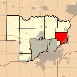 Location in Scott County