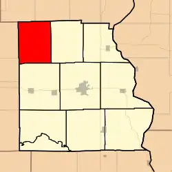 Location in Crawford County