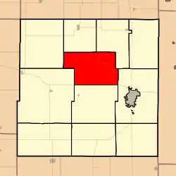 Location in Bourbon County