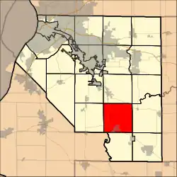 Location in St. Clair County