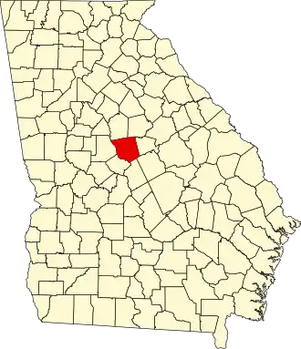 State map highlighting Jones County