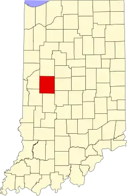 State map highlighting Montgomery County