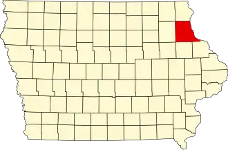 State map highlighting Clayton County