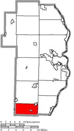 Location of Mount Pleasant Township in Jefferson County