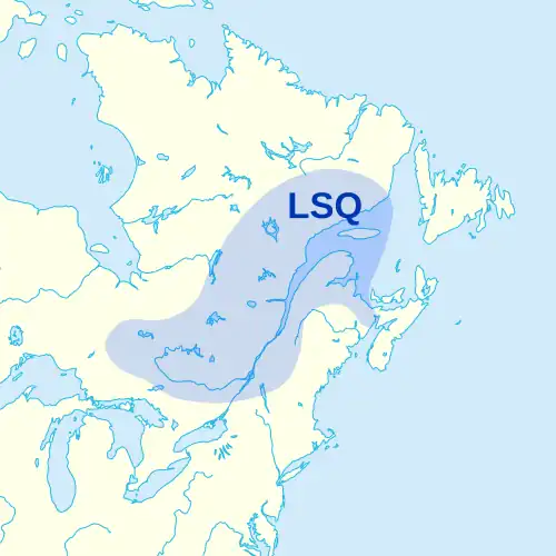 Map of Quebec Sign Language