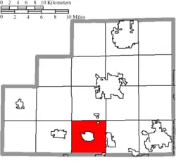 Location of Westfield Township in Medina County