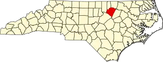 State map highlighting Franklin County