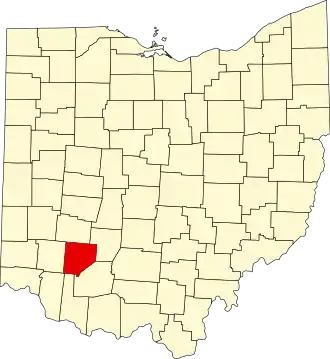 State map highlighting Clinton County