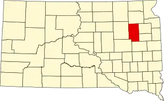 State map highlighting Clark County