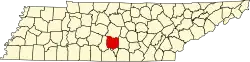 State map highlighting Bedford County