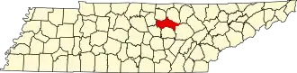State map highlighting Putnam County