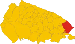 Monopoli within the Province of Bari