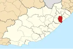 Location in the Eastern Cape